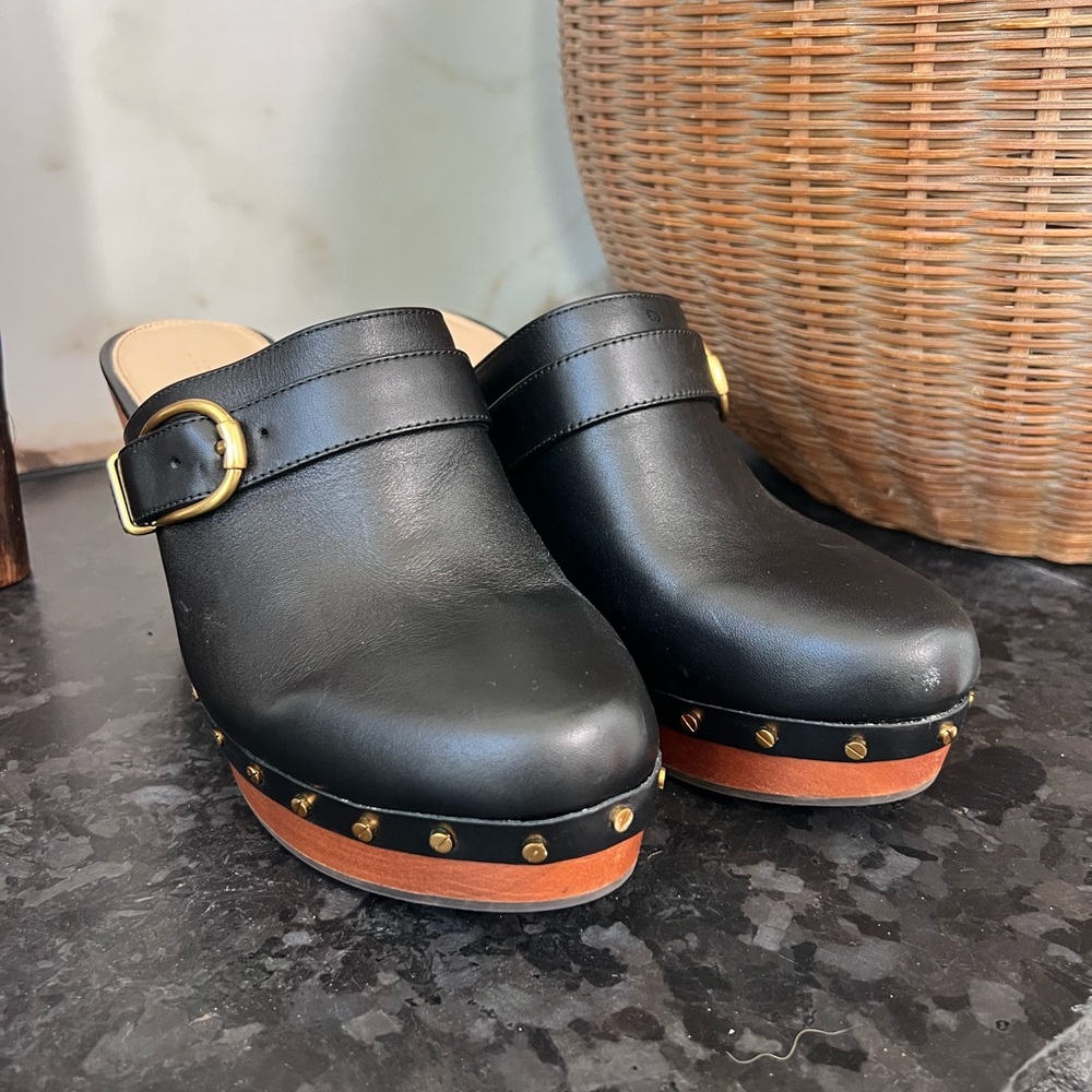 Veronica Beard Hendrix Buckled Clogs